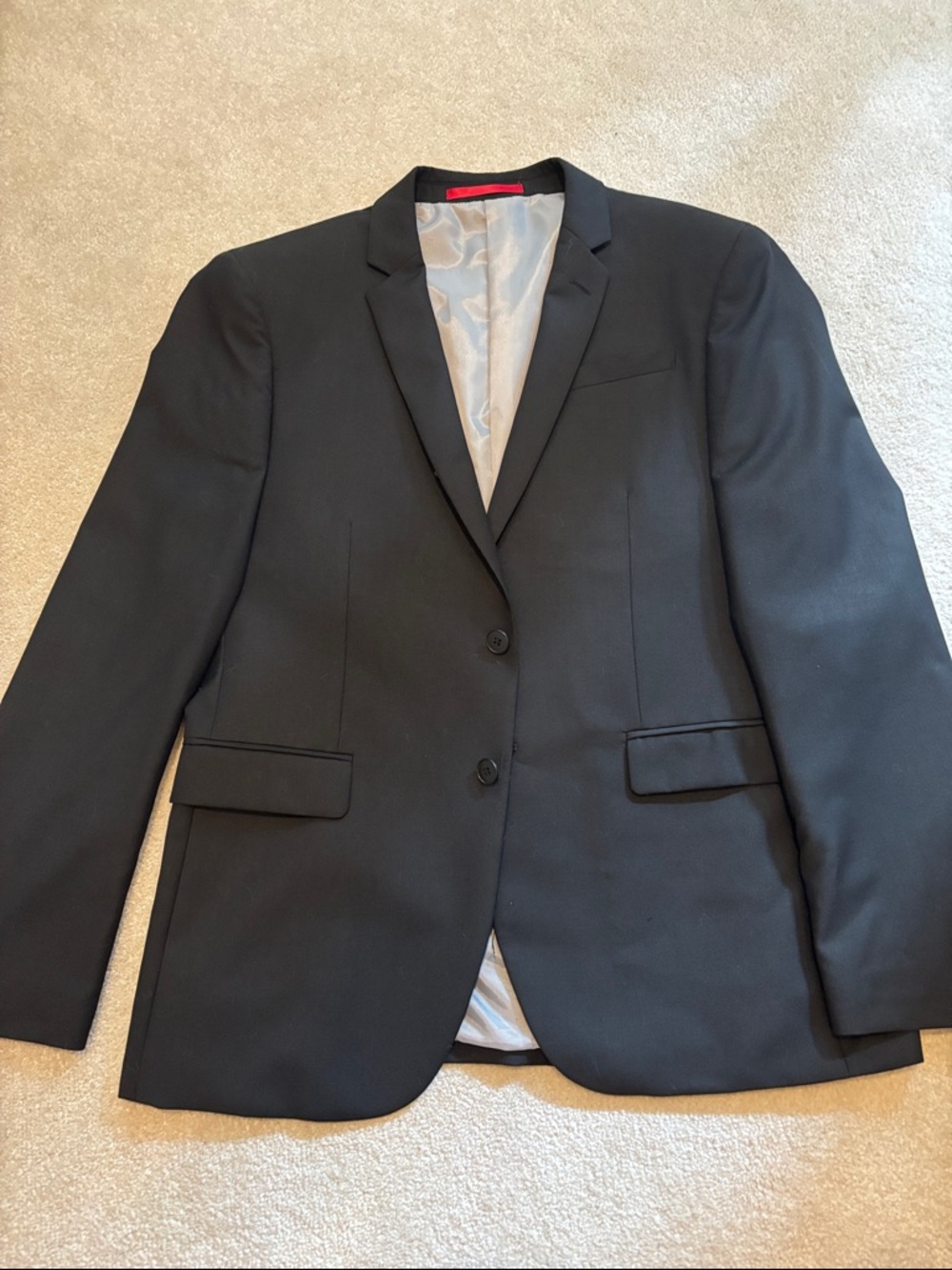 Men's Black Two-Button Blazer